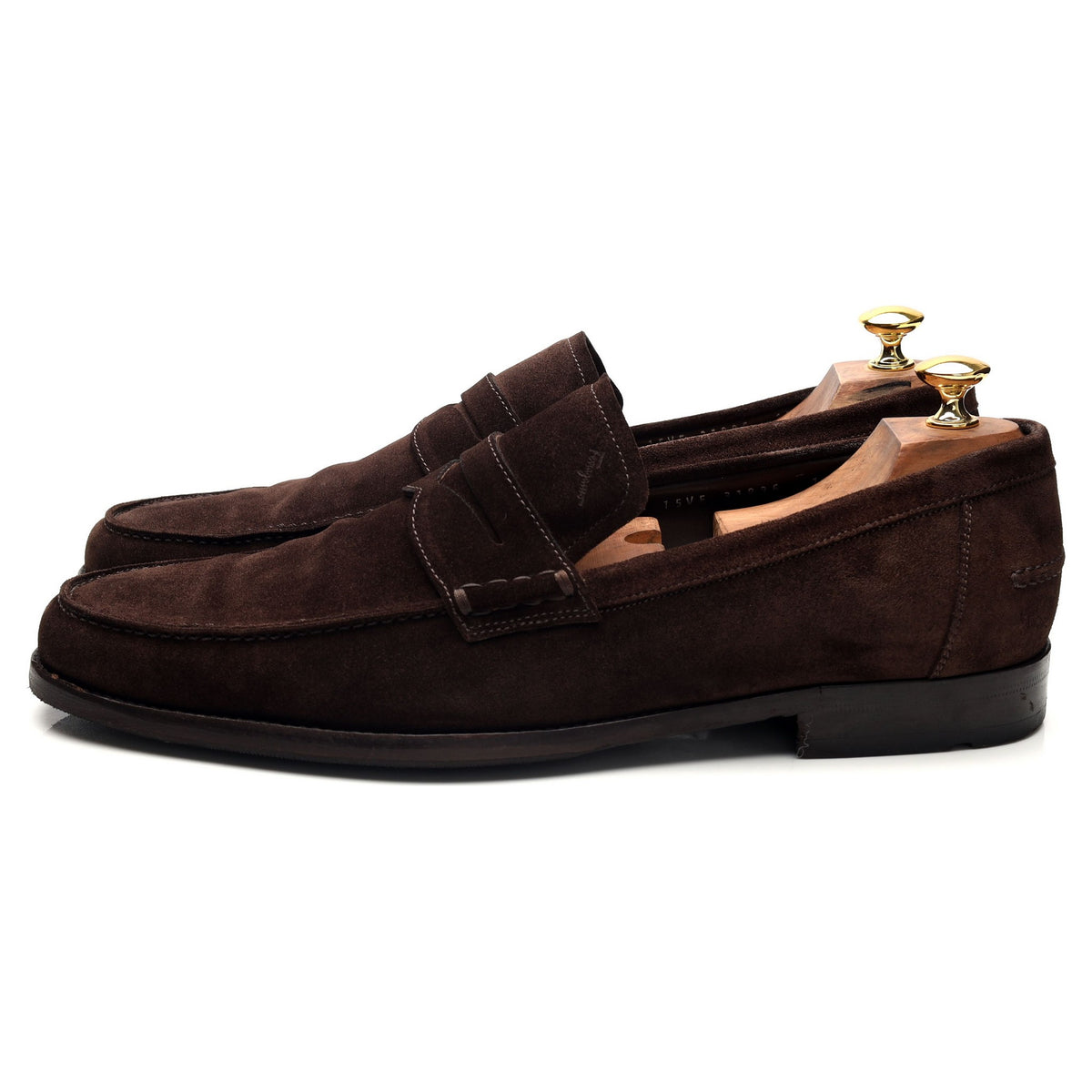 Dark Brown Suede Loafers UK 11.5