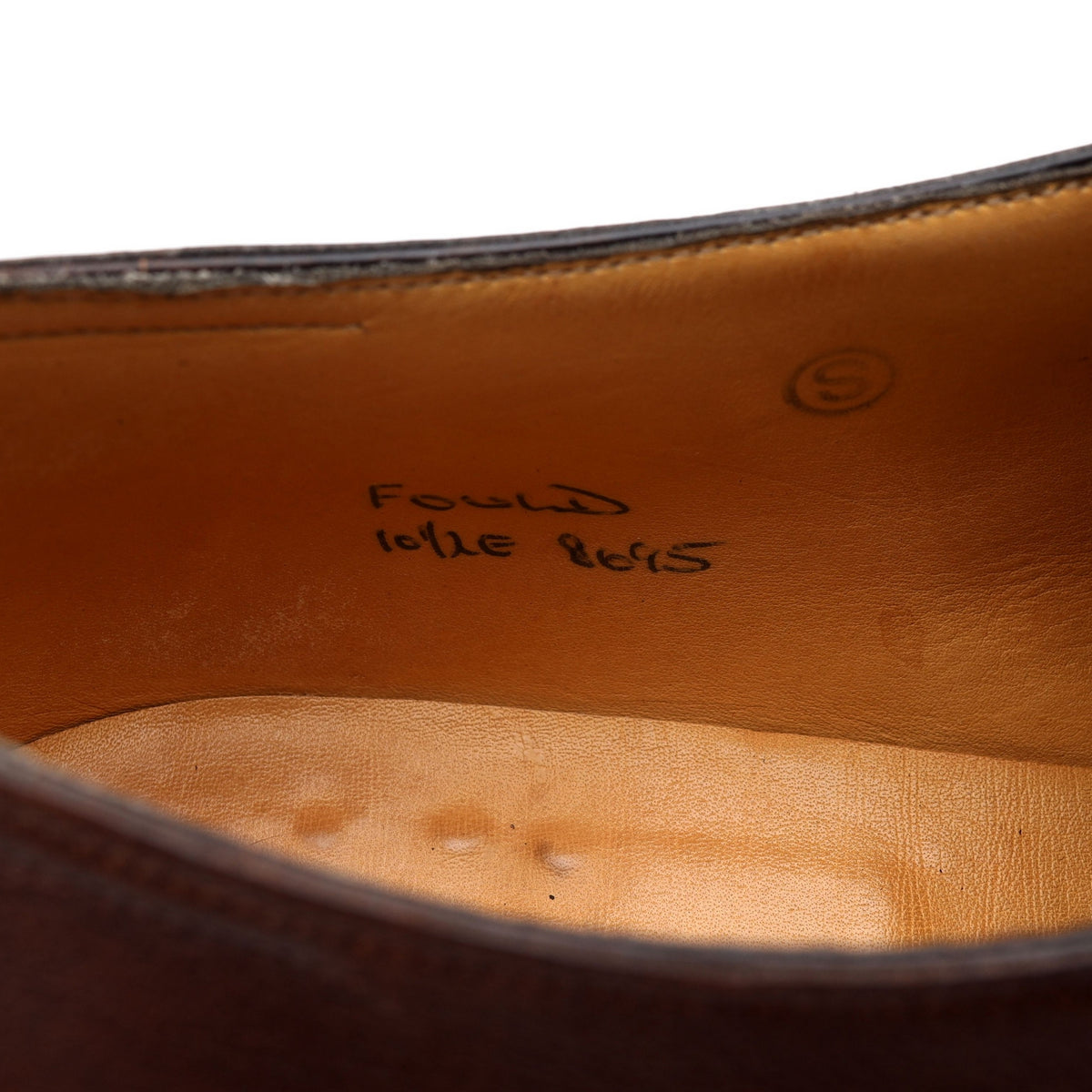 &#39;Fould&#39; Brown Leather Monk Strap UK 10.5 E
