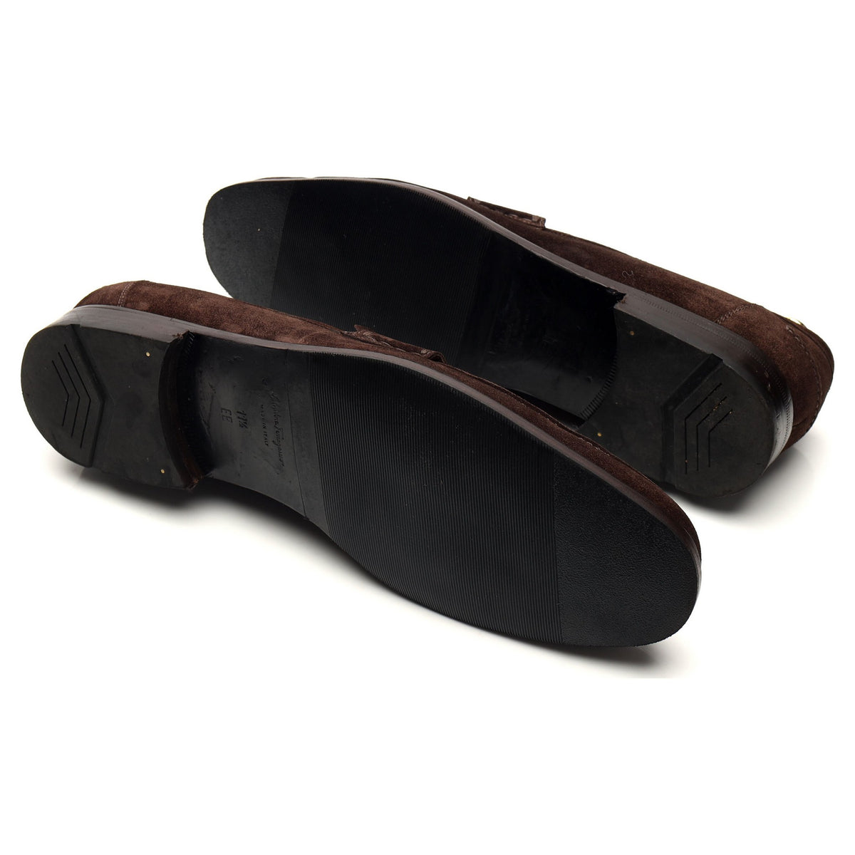 Dark Brown Suede Loafers UK 11.5