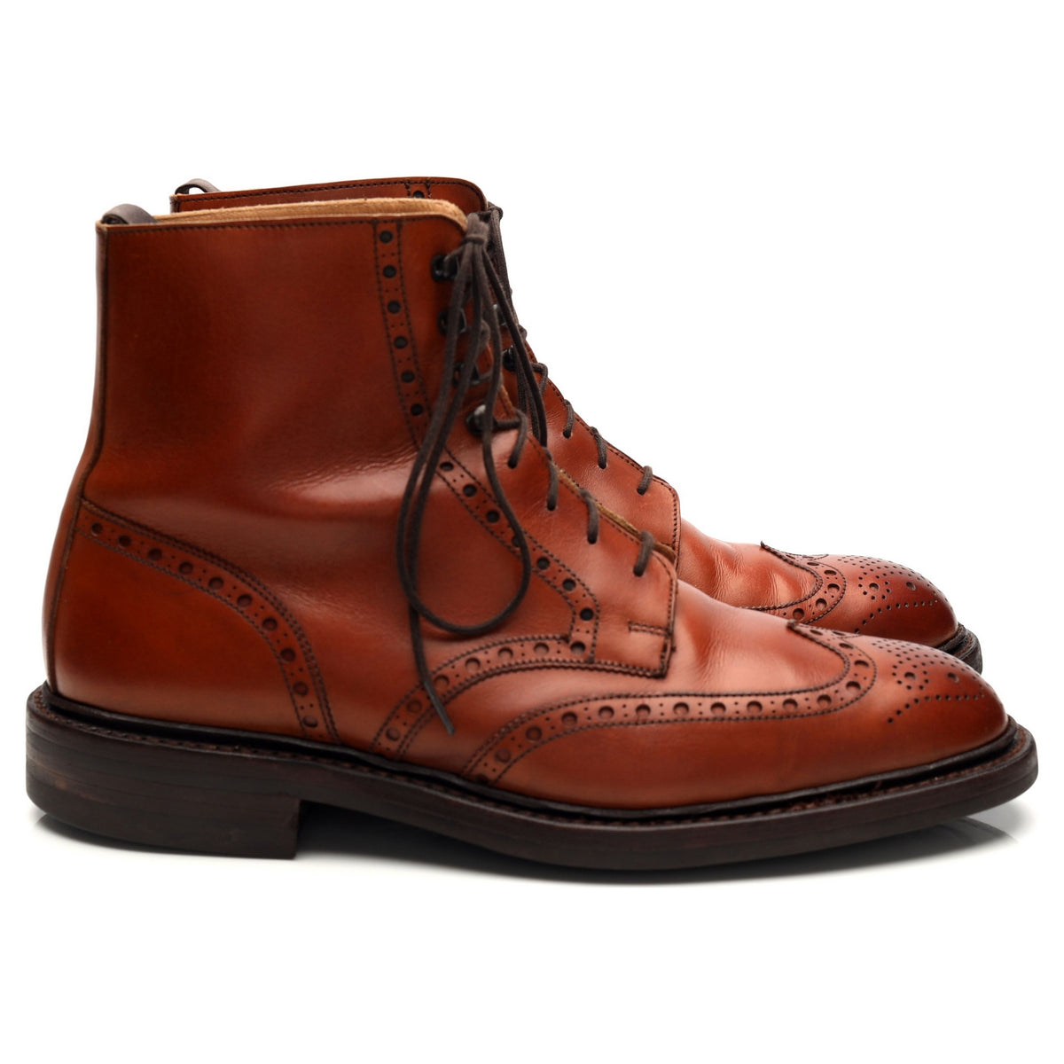 &#39;Skye 3&#39; Tan Brown Leather Boots UK 7.5 E