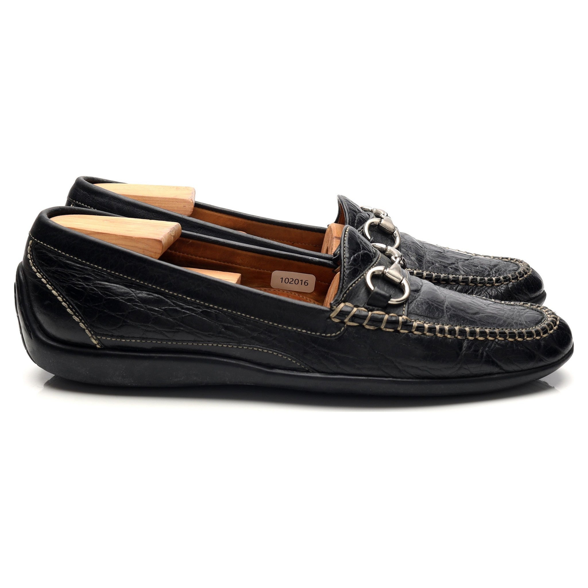 Mocassins John Lobb En Crocodile - Taille UK 9 (EU 43) Marron, Occasion Excellent état