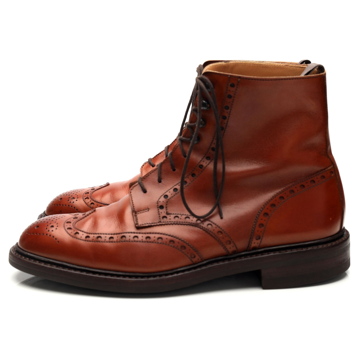 &#39;Skye 3&#39; Tan Brown Leather Boots UK 7.5 E
