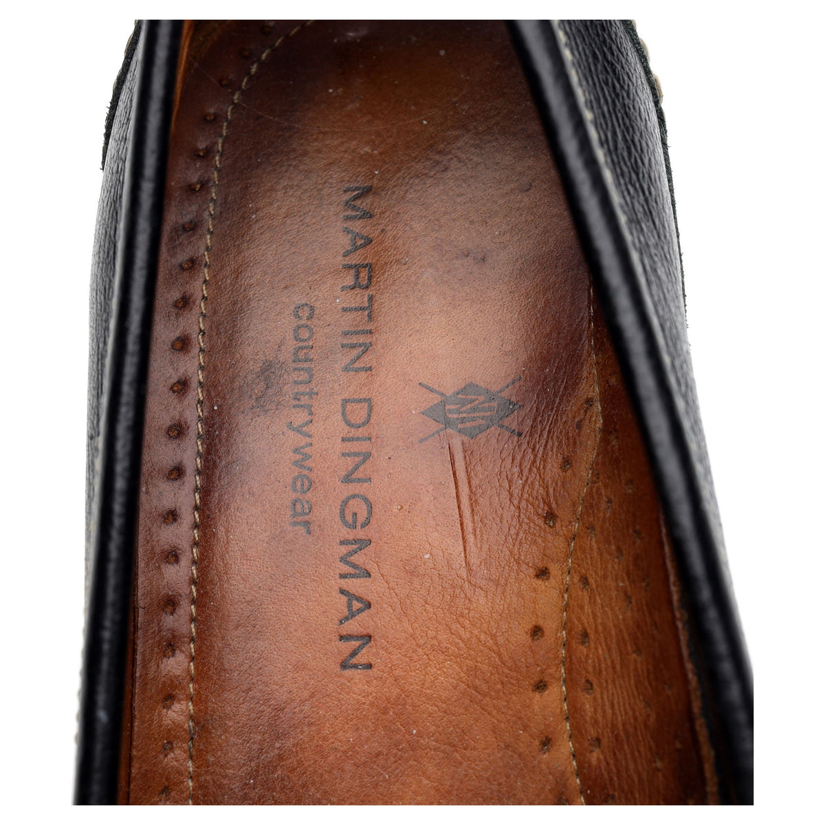 'Saxon' Black Grain Leather Horsebit Loafers UK 9.5 US 10.5