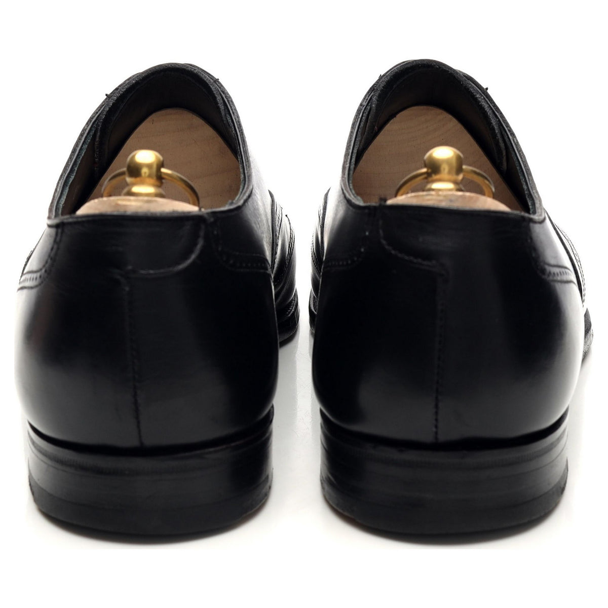 Black Leather Oxford Brogues UK 10 E