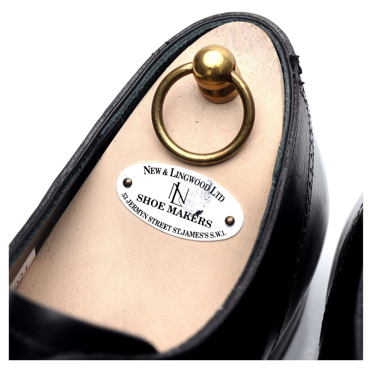 Black Leather Oxford Brogues UK 10 E