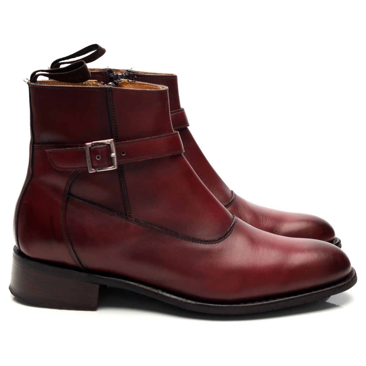 Women&#39;s &#39;Alice&#39; Burgundy Leather Jodhpur Boots UK 4 D