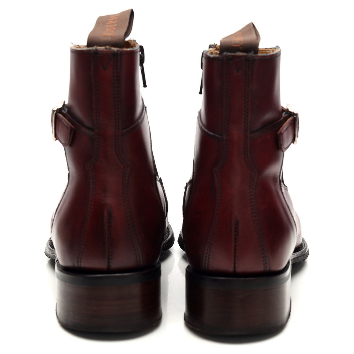 Women&#39;s &#39;Alice&#39; Burgundy Leather Jodhpur Boots UK 4 D