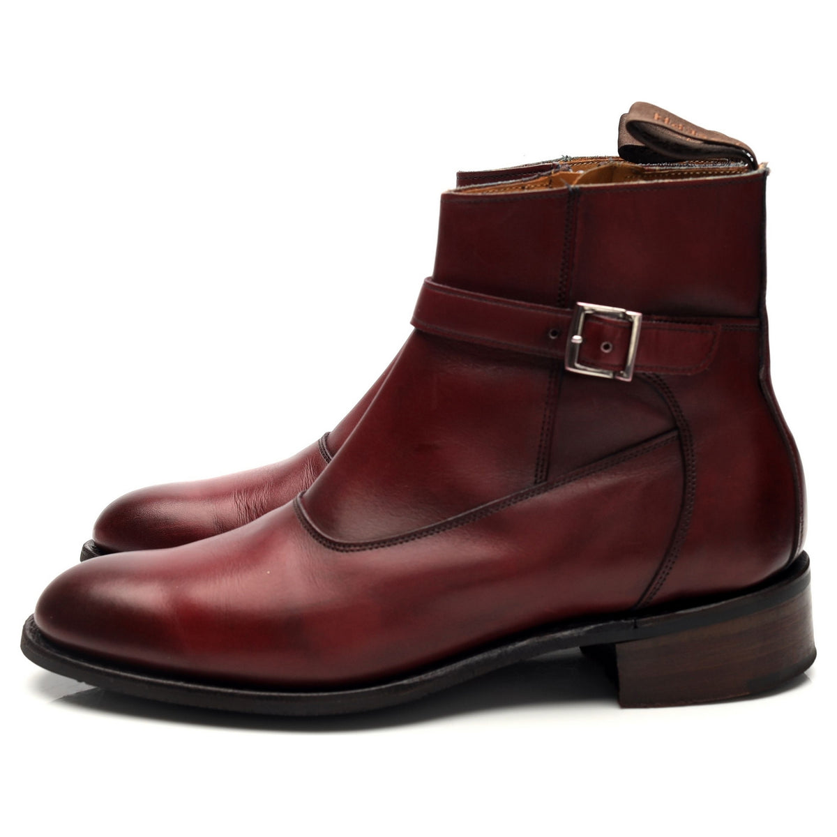 Women&#39;s &#39;Alice&#39; Burgundy Leather Jodhpur Boots UK 4 D