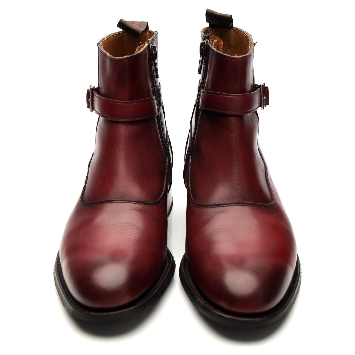 Women&#39;s &#39;Alice&#39; Burgundy Leather Jodhpur Boots UK 4 D