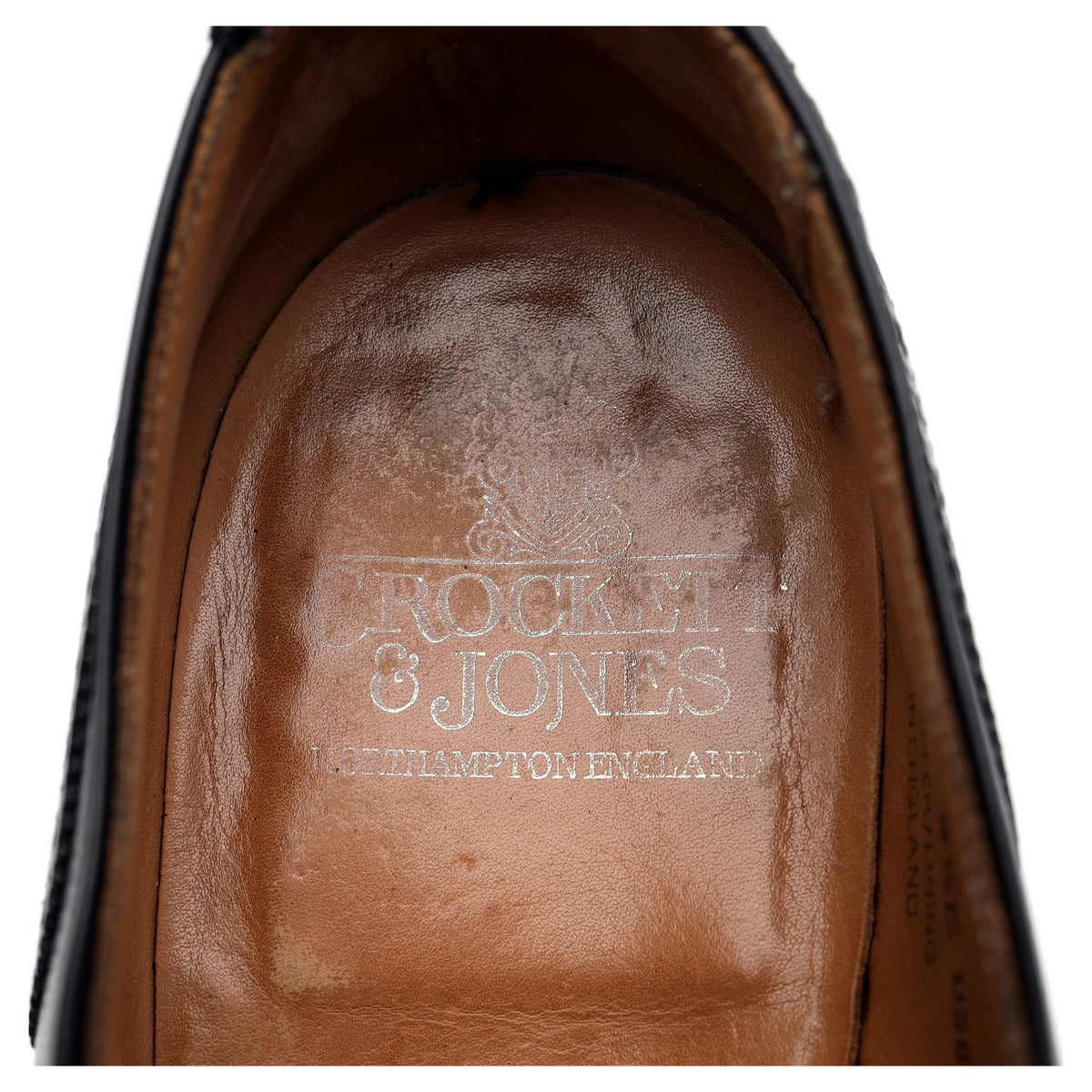 'Finsbury' Black Leather Oxford Brogues UK 9.5 E