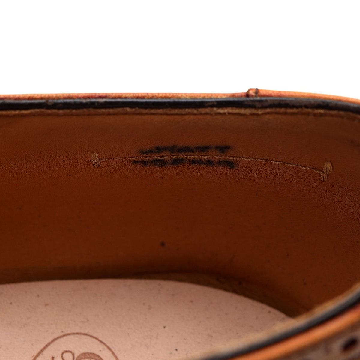 Crown Collection &#39;Wyatt&#39; Tan Brown Leather Double Monk Strap UK 7.5 F