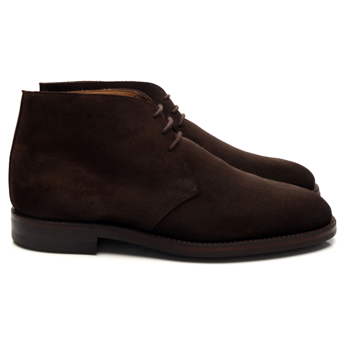 &#39;Chiltern&#39; Dark Brown Suede Chukka Boots UK 8 E