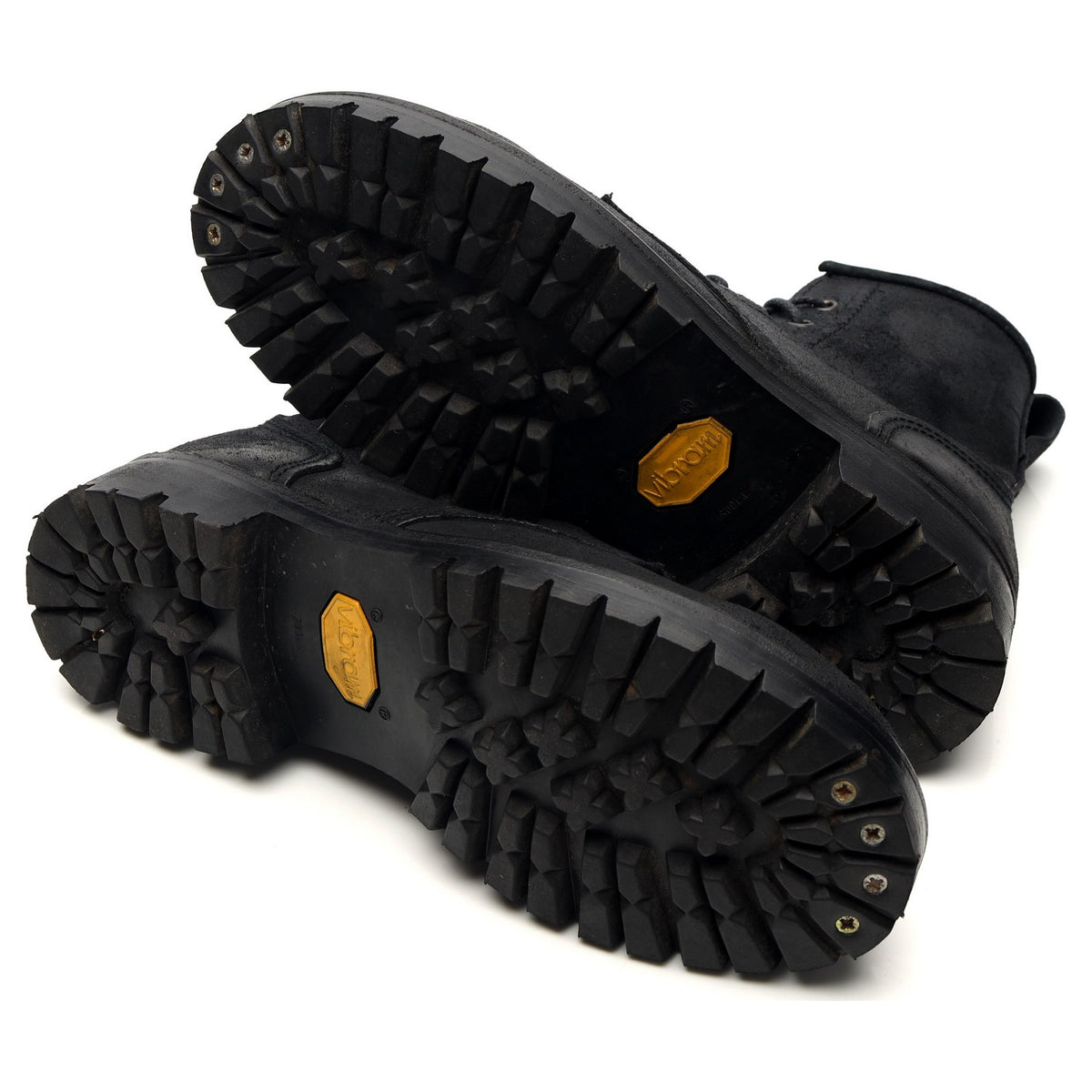 MTO Black Rough Out Suede Field Boots UK 7