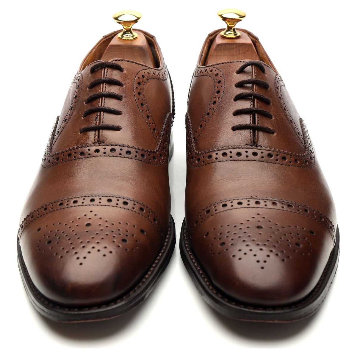 Brown Leather Oxford Brogues UK 9 F