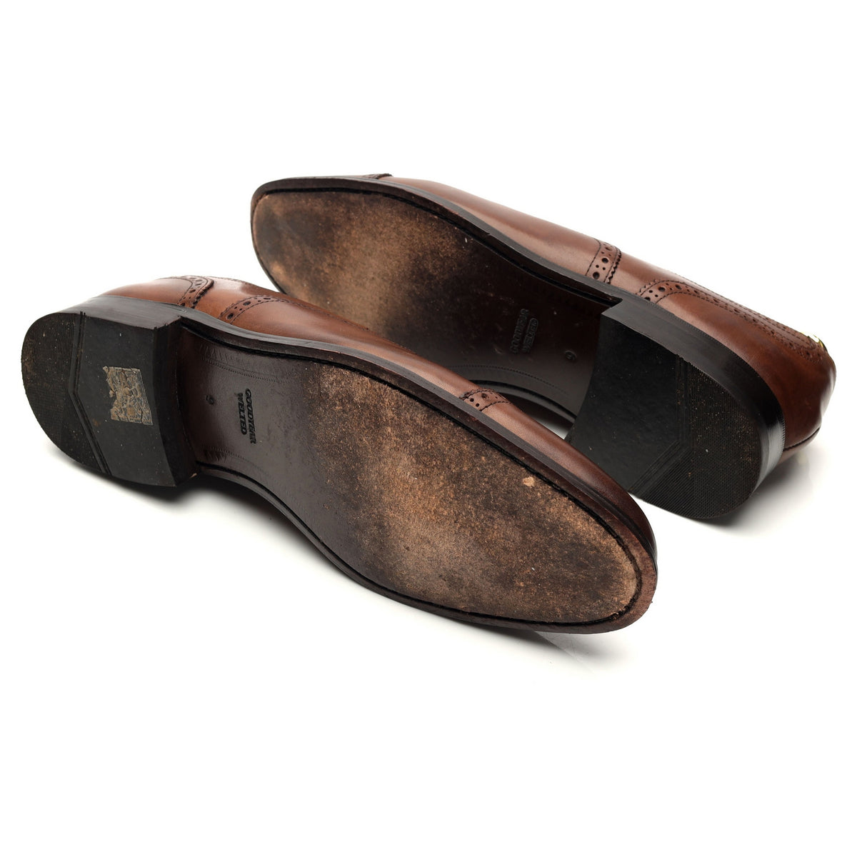Brown Leather Oxford Brogues UK 9 F