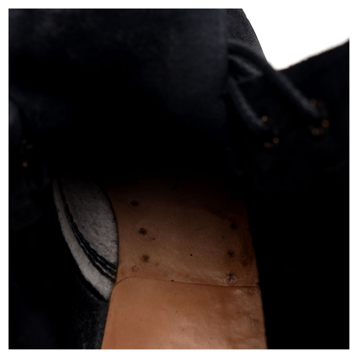 MTO Black Rough Out Suede Field Boots UK 7