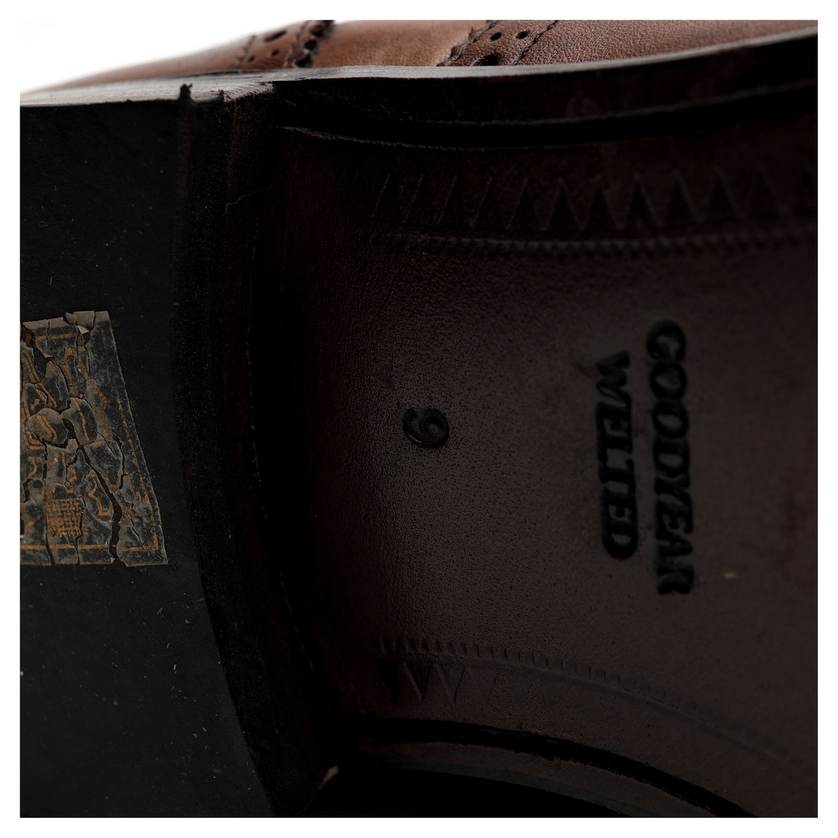 Brown Leather Oxford Brogues UK 9 F