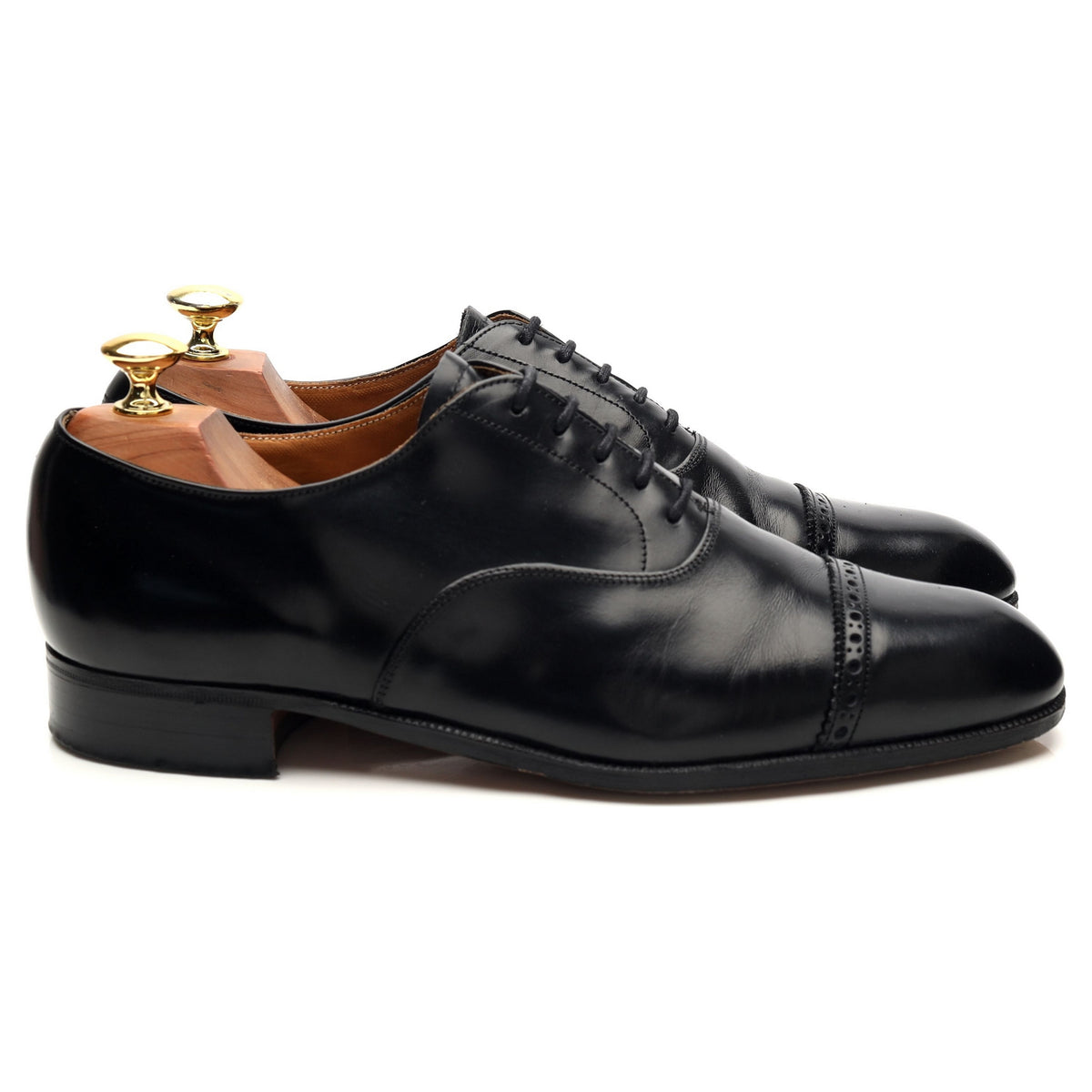 &#39;Norwich&#39; Black Leather Oxford UK 8 F