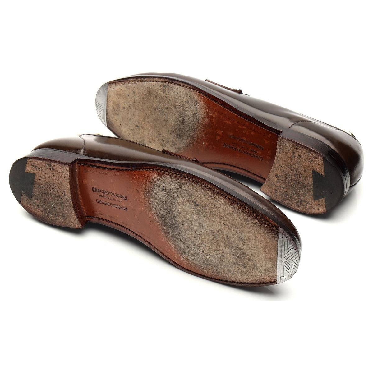 'Harvard' Dark Brown Cordovan Leather Loafers UK 6.5 E