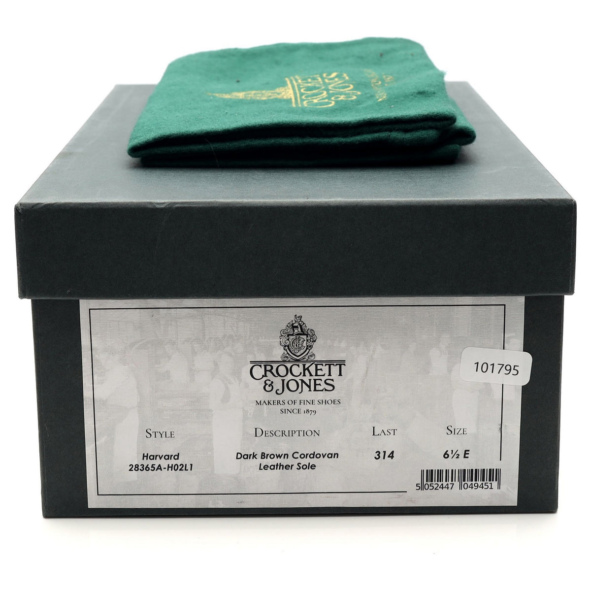 'Harvard' Dark Brown Cordovan Leather Loafers UK 6.5 E