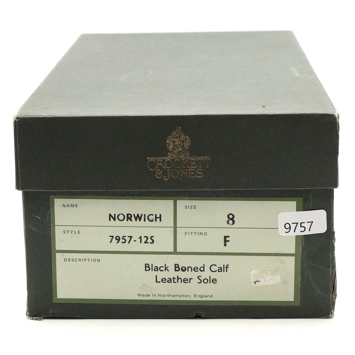 &#39;Norwich&#39; Black Leather Oxford UK 8 F