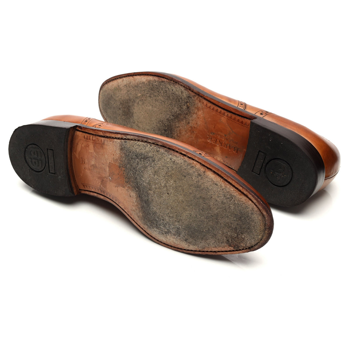 &#39;Wallace&#39; Tan Brown Leather Oxford Brogues UK 10.5 G