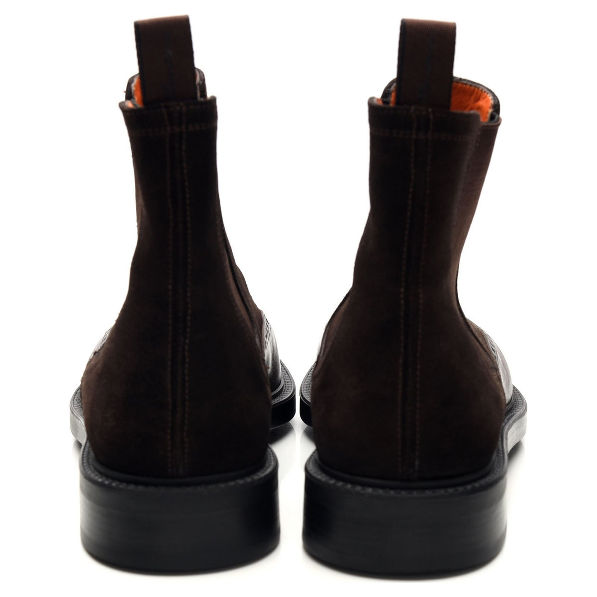 Dark Brown Suede / Leather Chelsea Boots UK 7