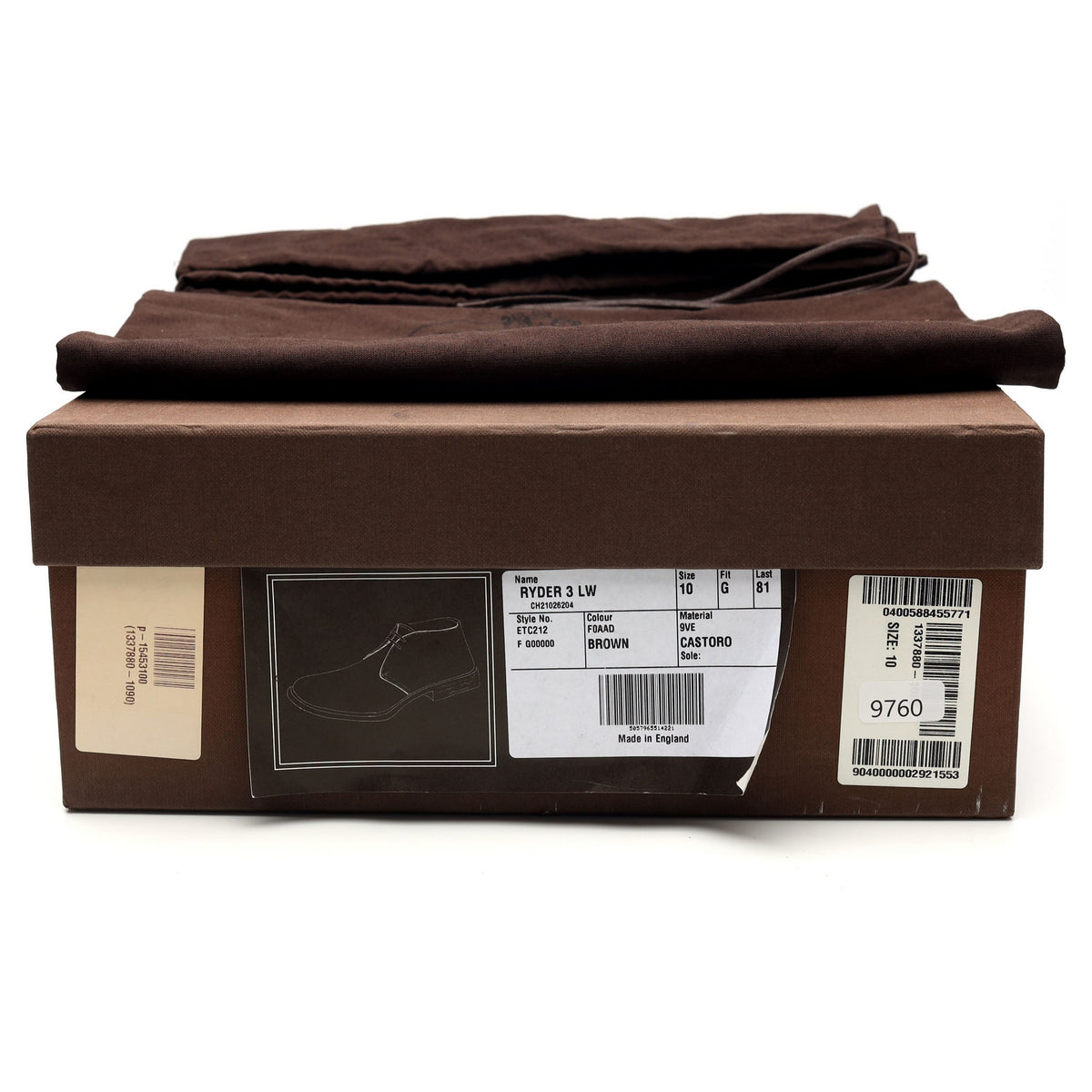 &#39;Ryder 3&#39; Brown Suede Chukka Boots UK 10 G