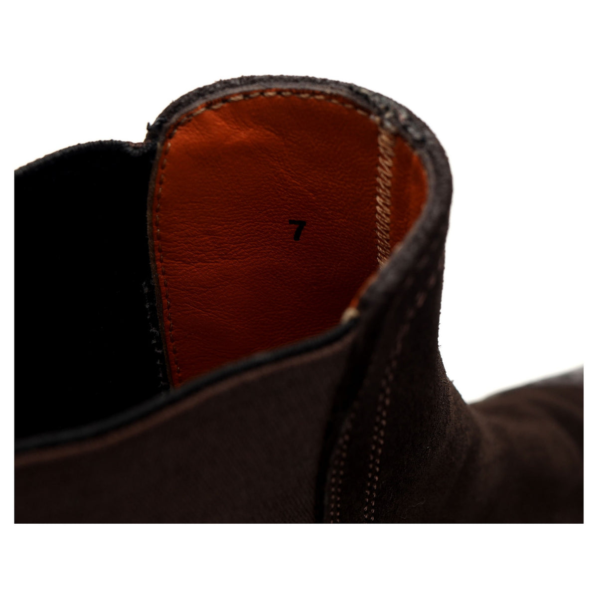 Dark Brown Suede / Leather Chelsea Boots UK 7