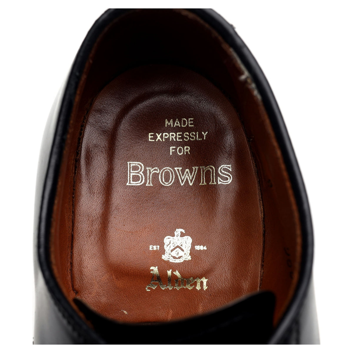 Browns '56657' Black Cordovan Leather Derby UK 6.5 US 7 D