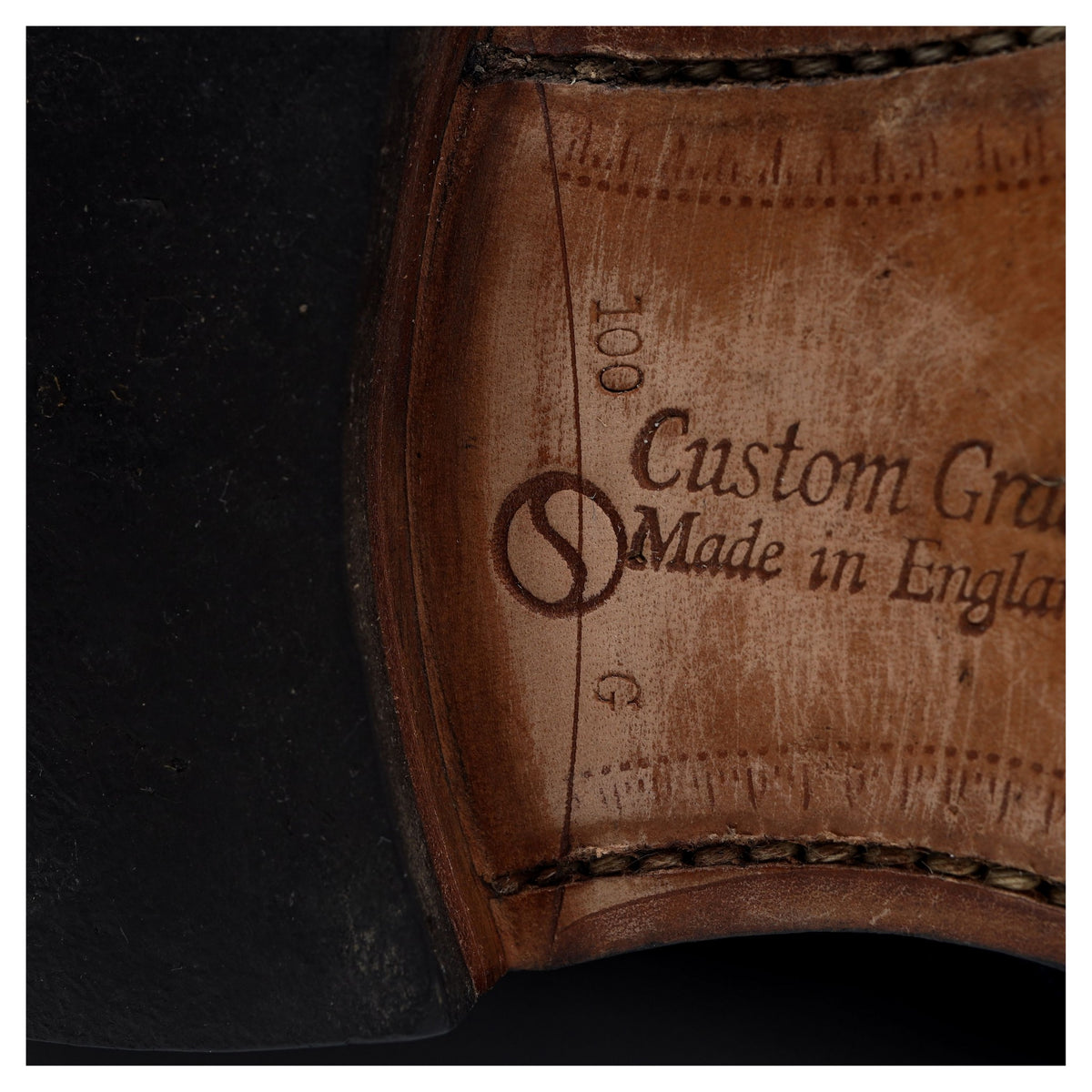 'Burwood' Navy Blue Leather Oxford Brogues UK 10 G