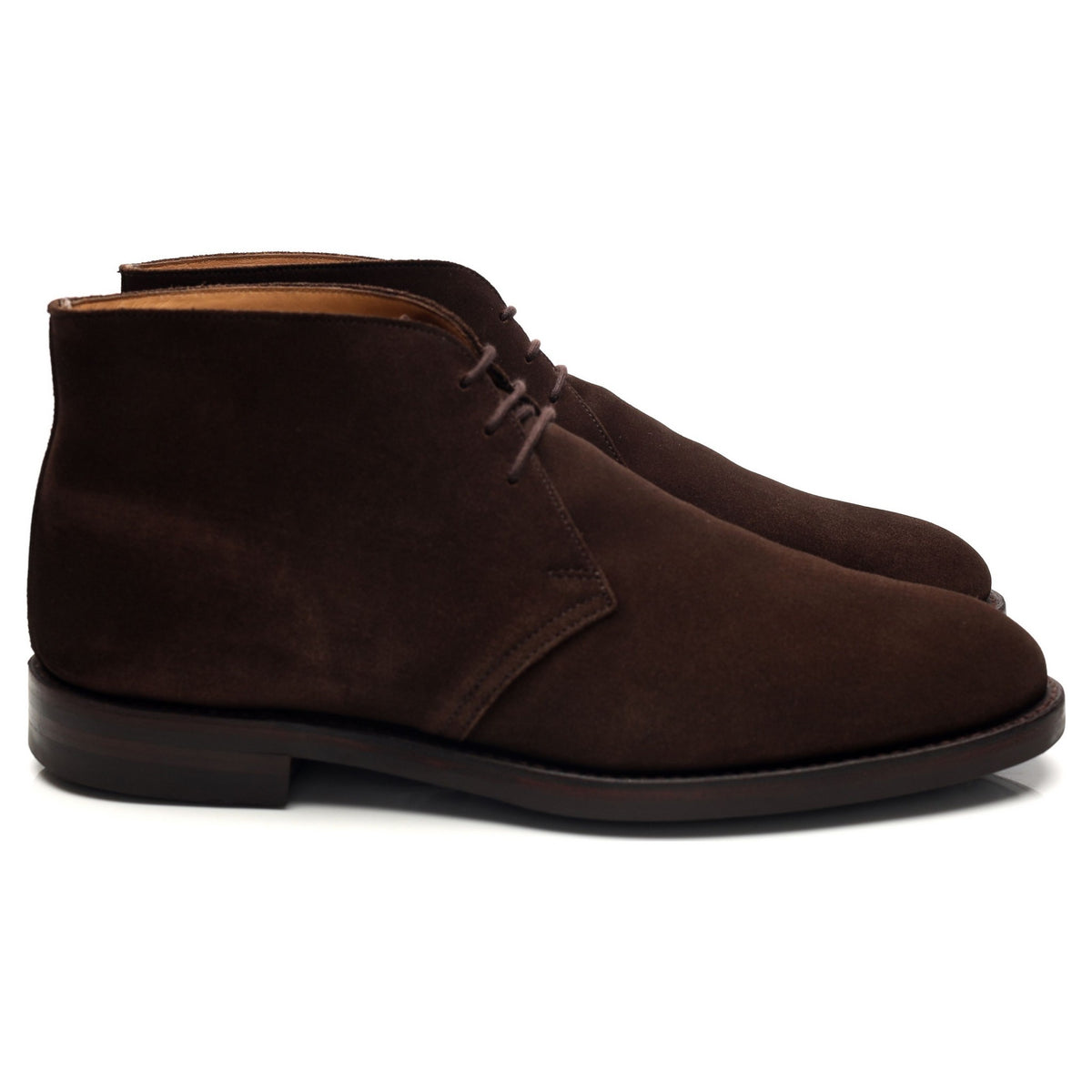 'Chiltern' Dark Brown Suede Chukka Boots UK 9.5 E