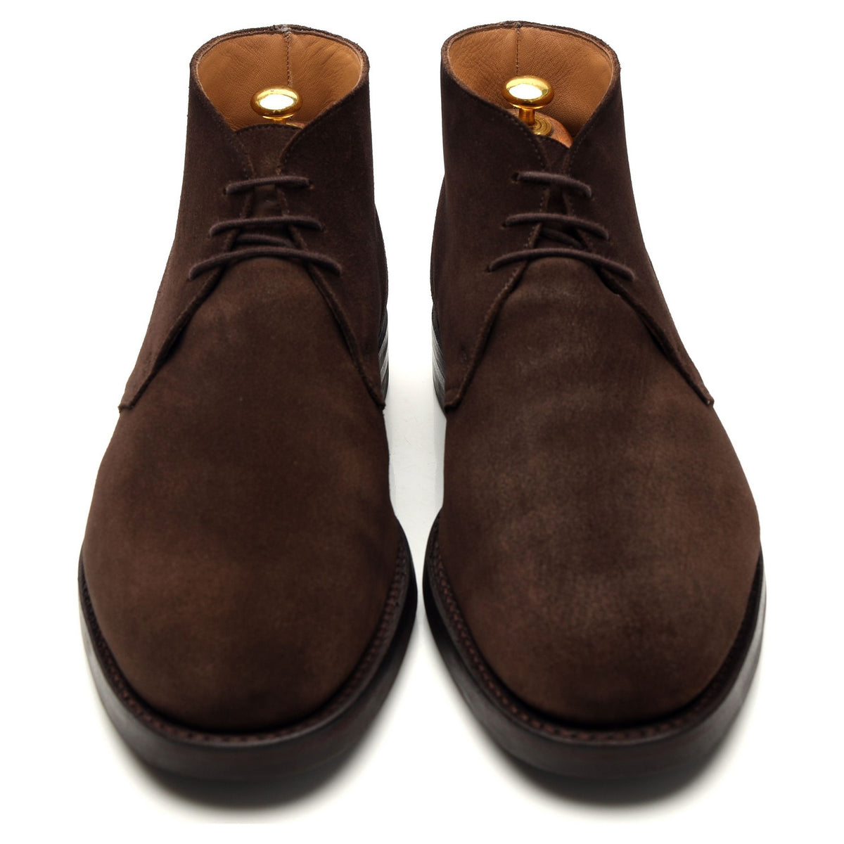 'Chiltern' Dark Brown Suede Chukka Boots UK 9.5 E