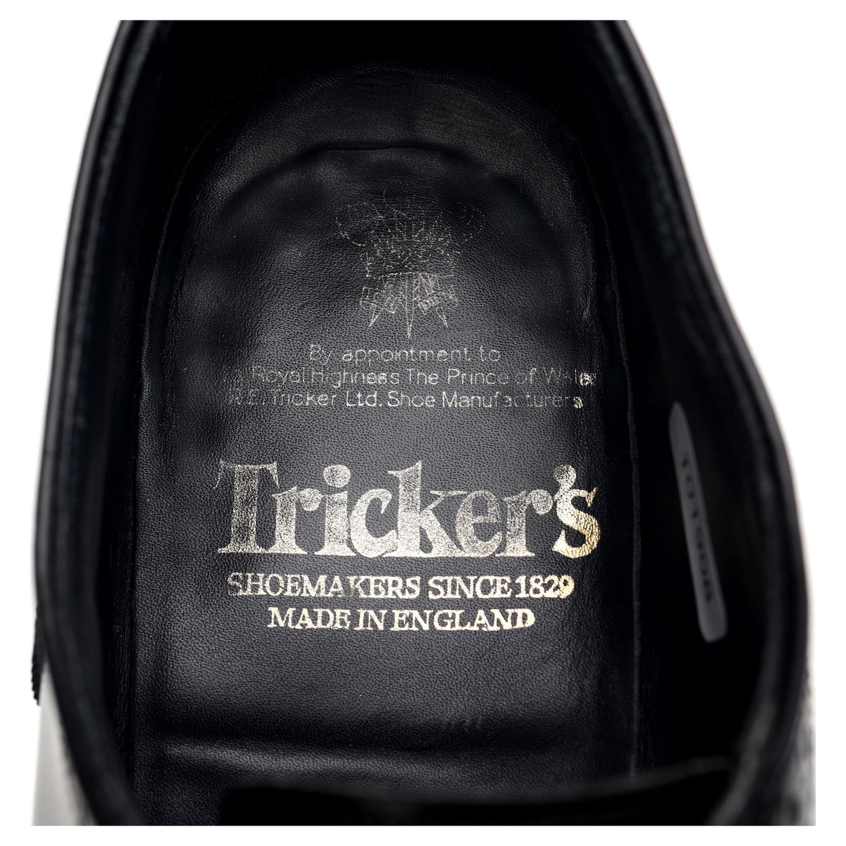 'Hamilton' Black Leather Oxford Brogues UK 6