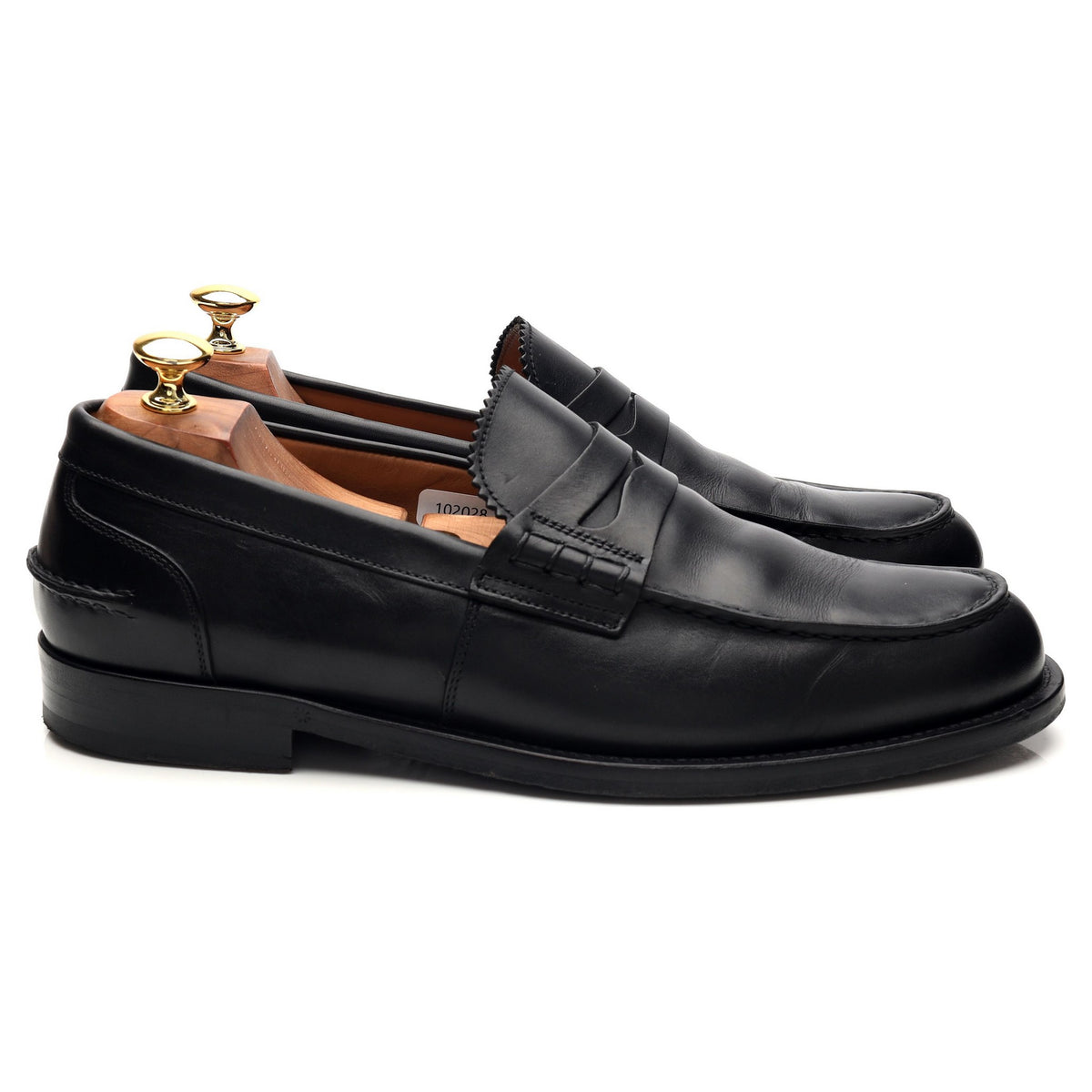 'Maester' Black Leather Loafers UK 10 EU 44