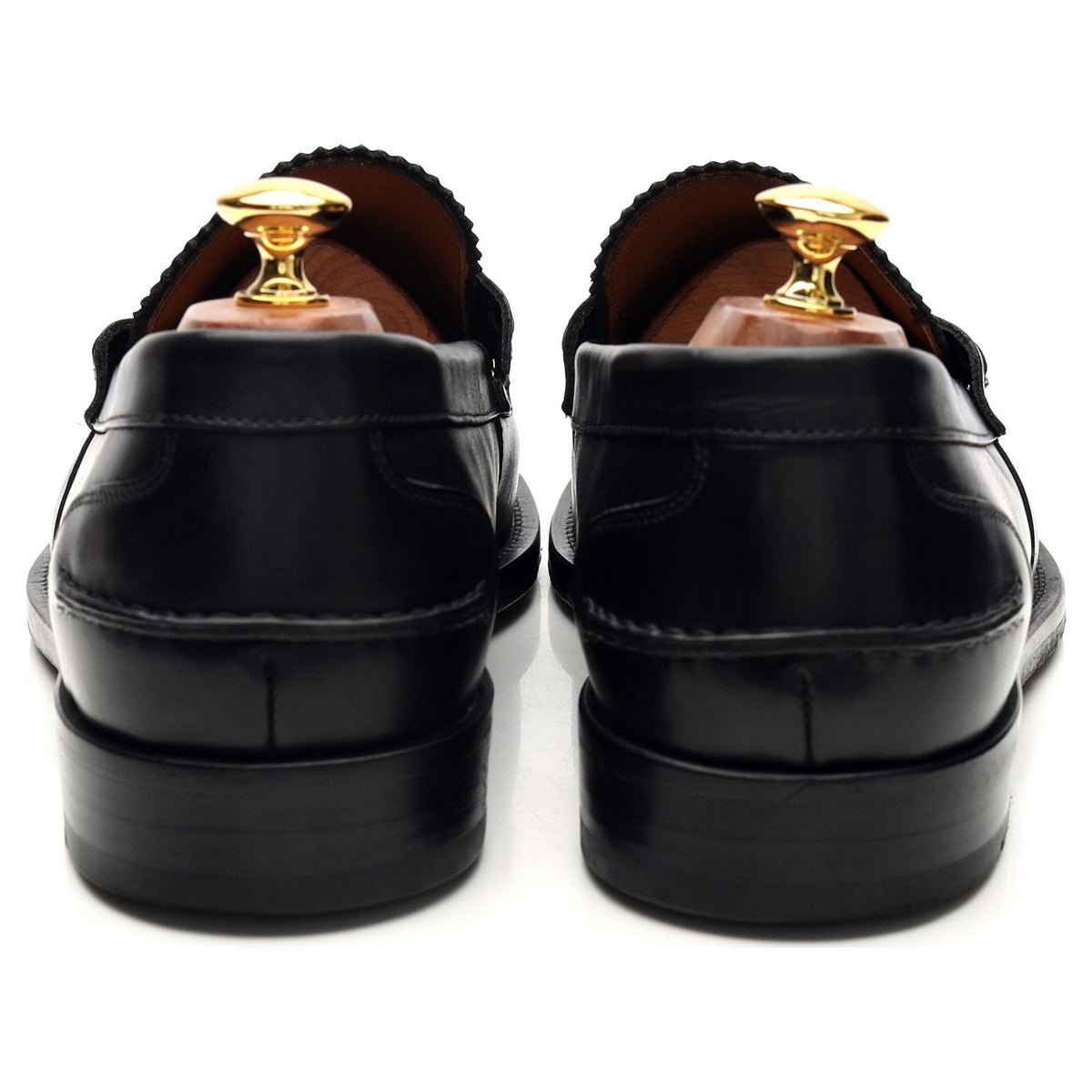 'Maester' Black Leather Loafers UK 10 EU 44