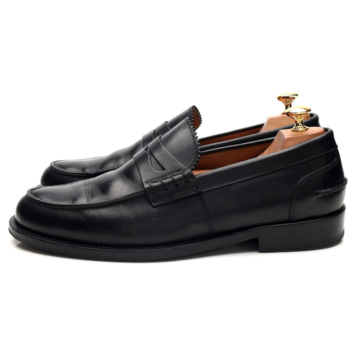 'Maester' Black Leather Loafers UK 10 EU 44