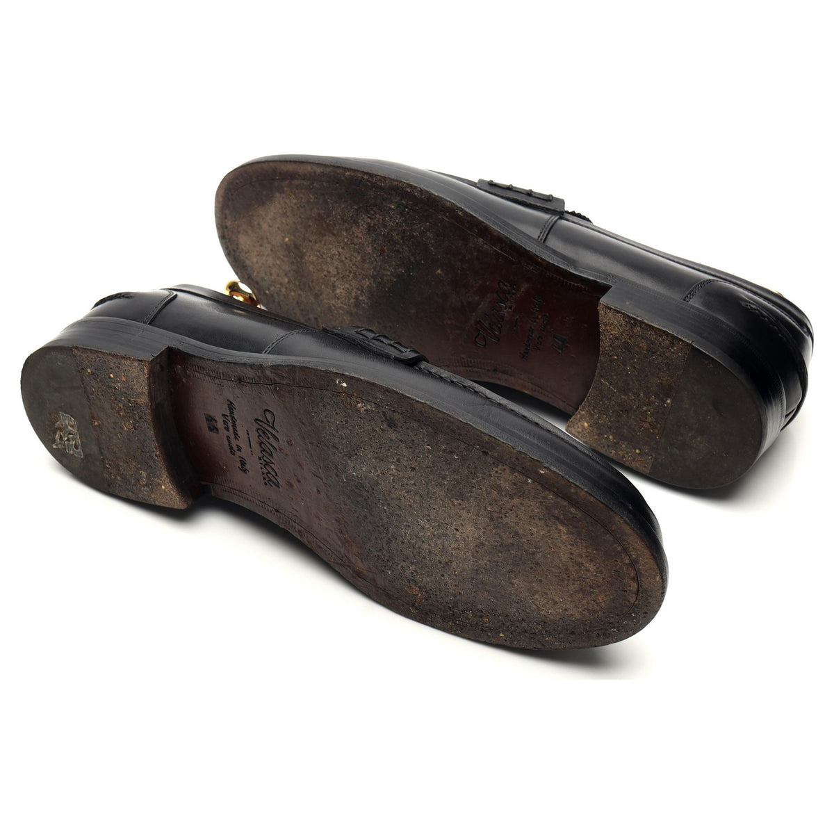 'Maester' Black Leather Loafers UK 10 EU 44