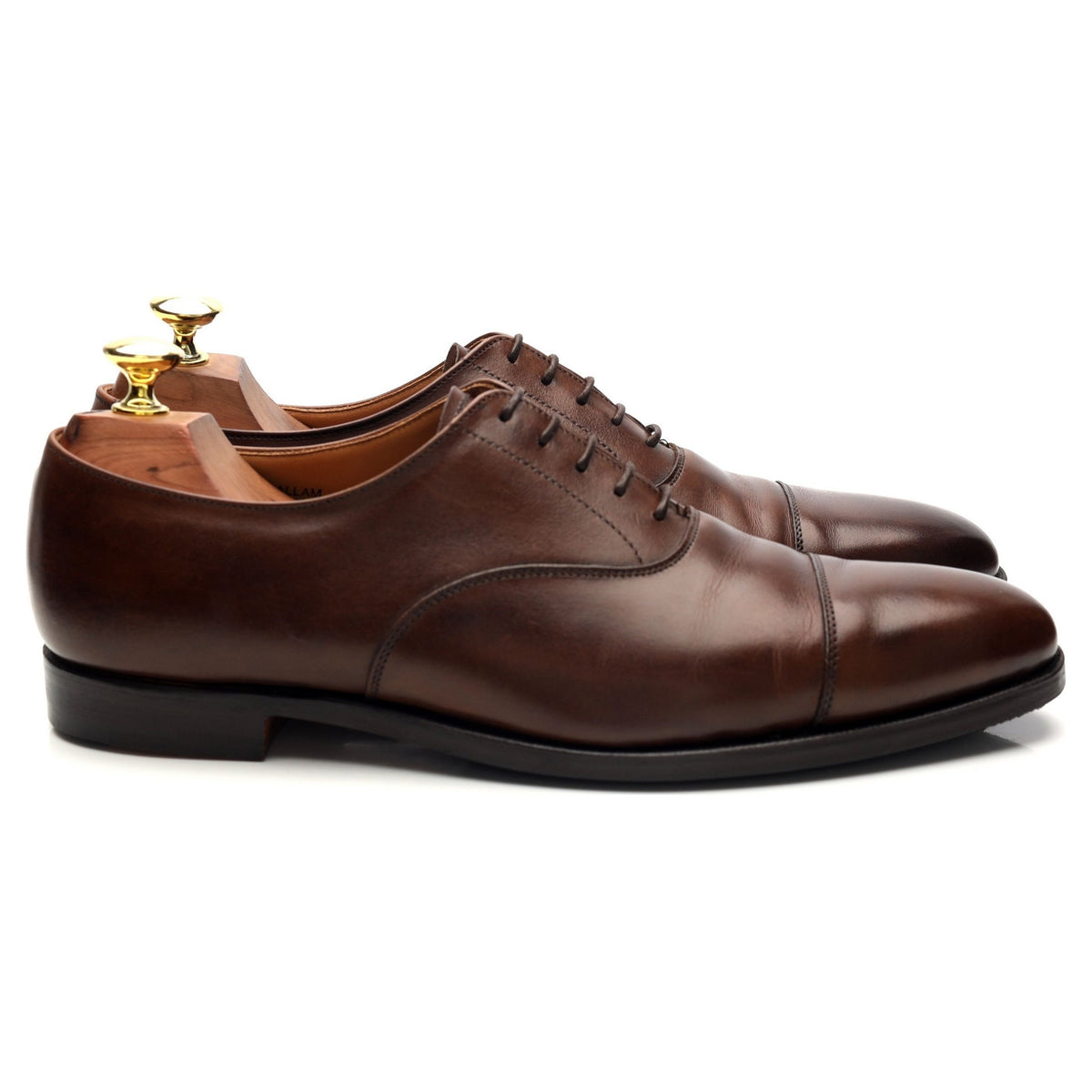 &#39;Hallam&#39; Dark Brown Leather Oxford UK 7.5 E