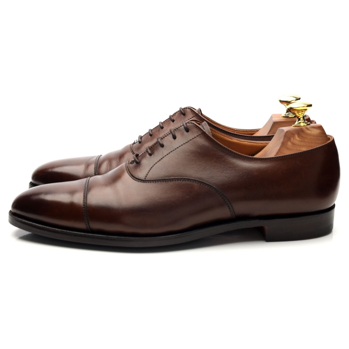 &#39;Hallam&#39; Dark Brown Leather Oxford UK 7.5 E