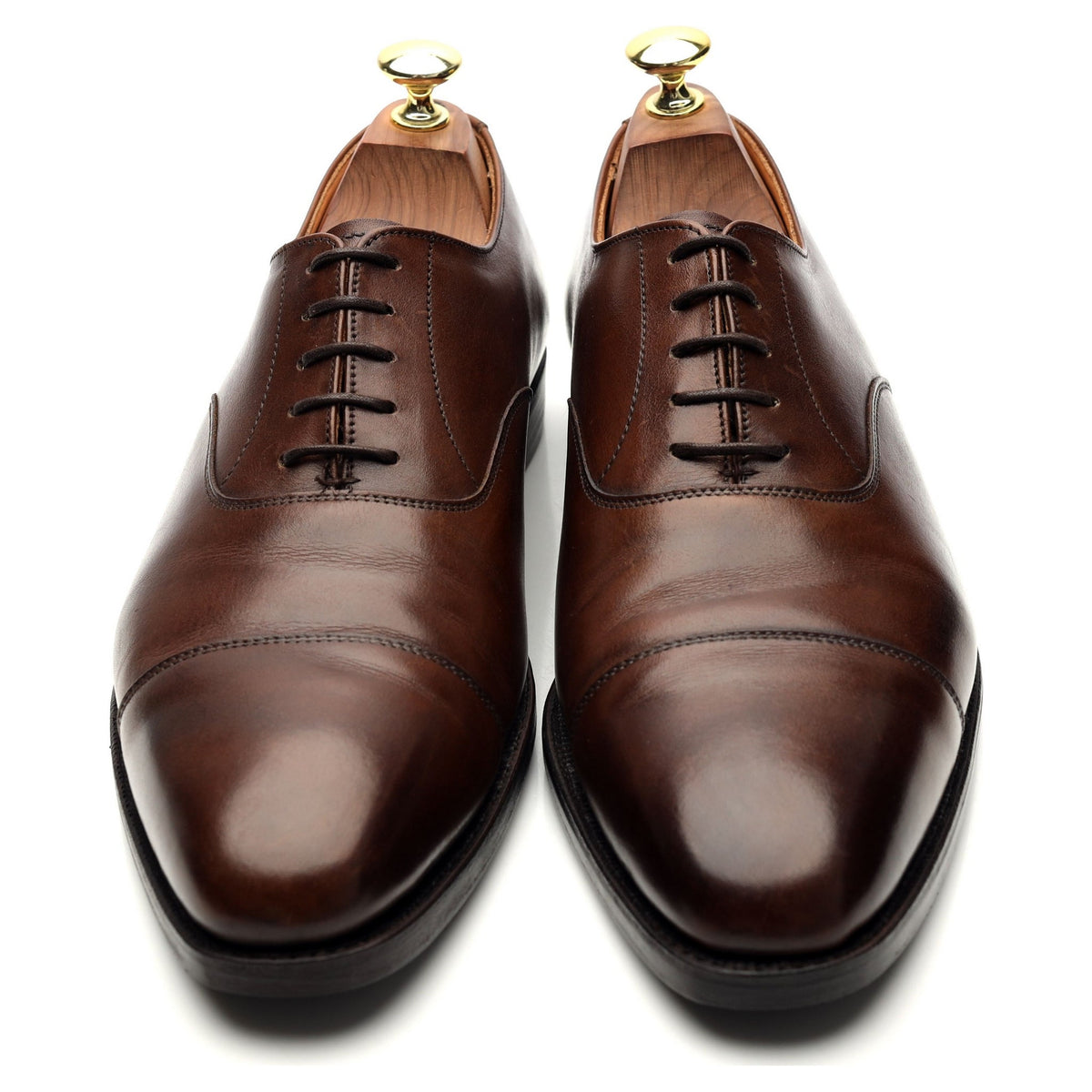 &#39;Hallam&#39; Dark Brown Leather Oxford UK 7.5 E