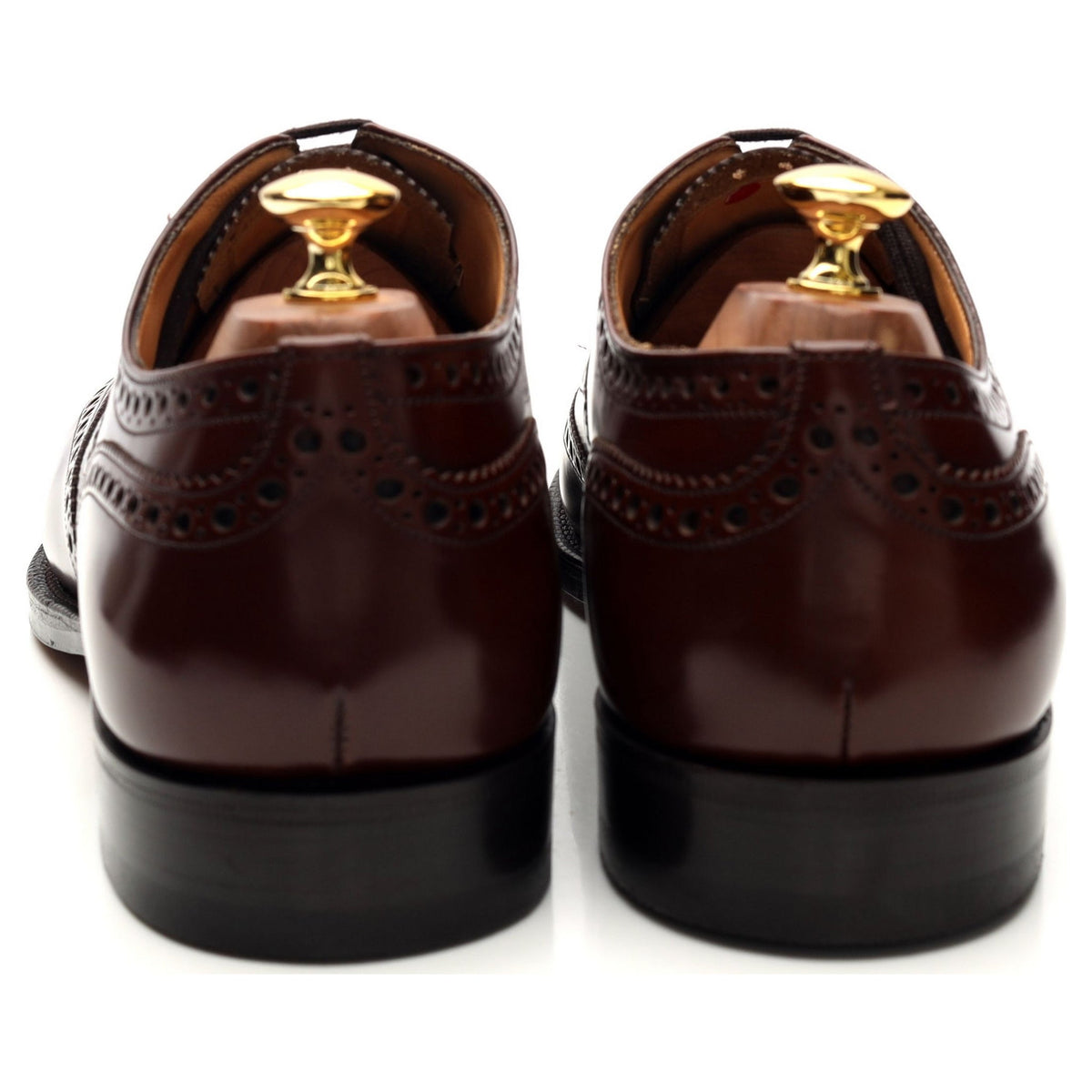 &#39;Burwood&#39; Brown Leather Oxford Brogues UK 10.5 F