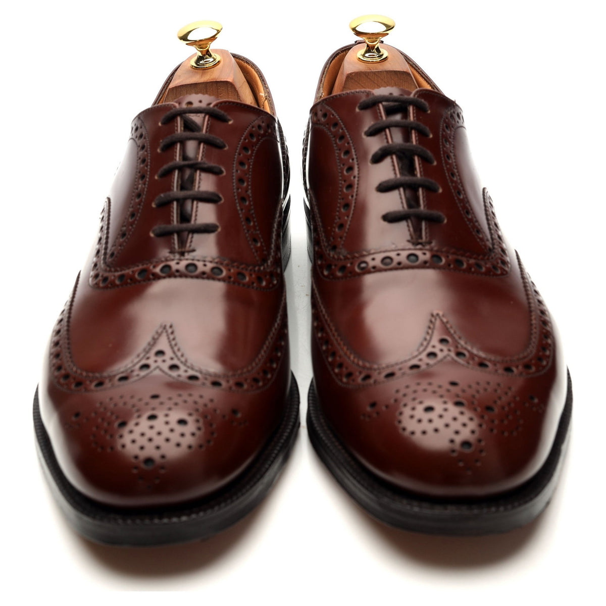 &#39;Burwood&#39; Brown Leather Oxford Brogues UK 10.5 F