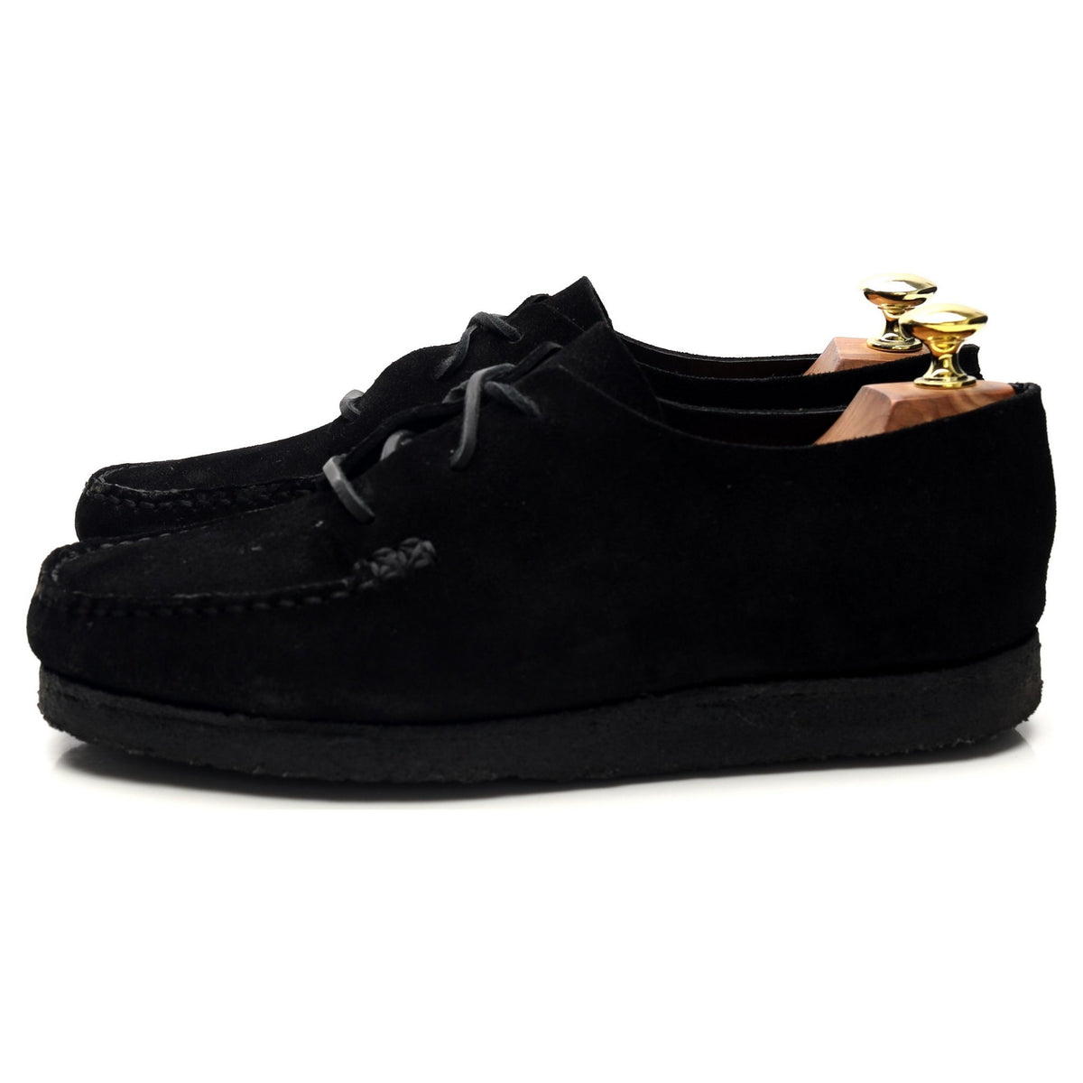 &#39;Sports 2 Pcs Moc&#39; Black Suede Moccasins UK 7 EU 41