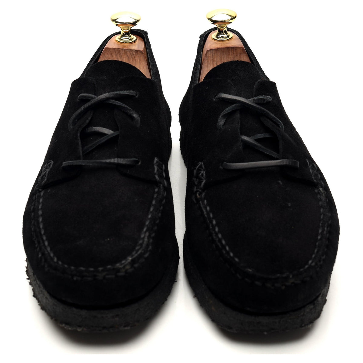 &#39;Sports 2 Pcs Moc&#39; Black Suede Moccasins UK 7 EU 41