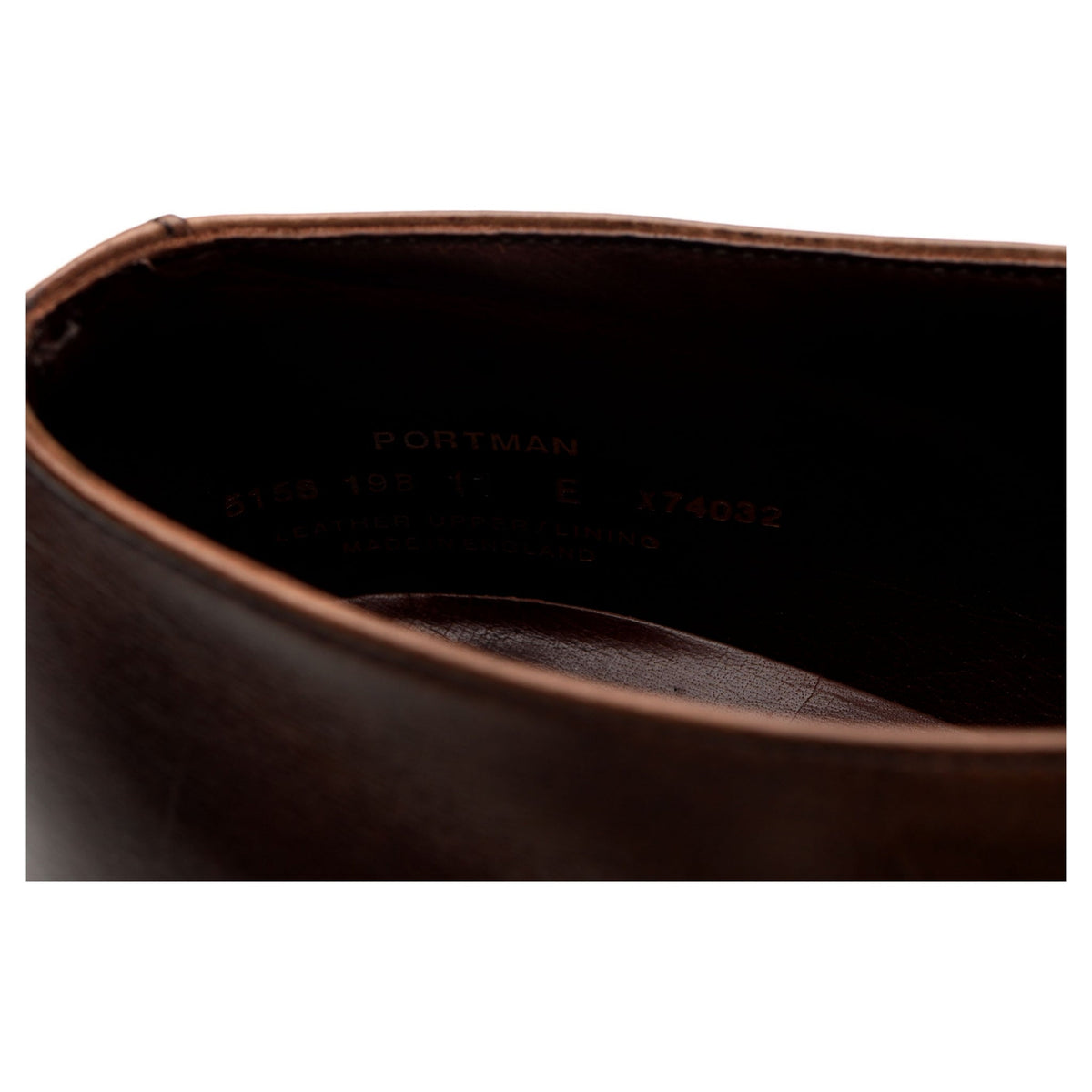 &#39;Portman&#39; Dark Brown Leather Monk Strap UK 11 E