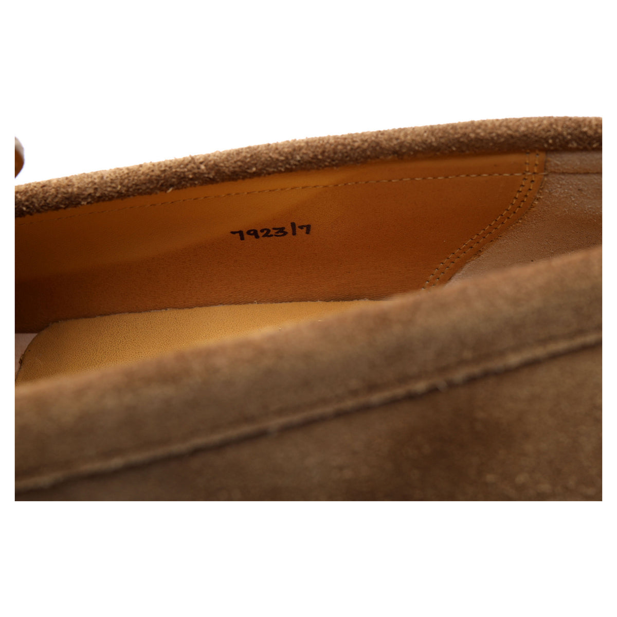 Tan Brown Suede Loafers UK 7