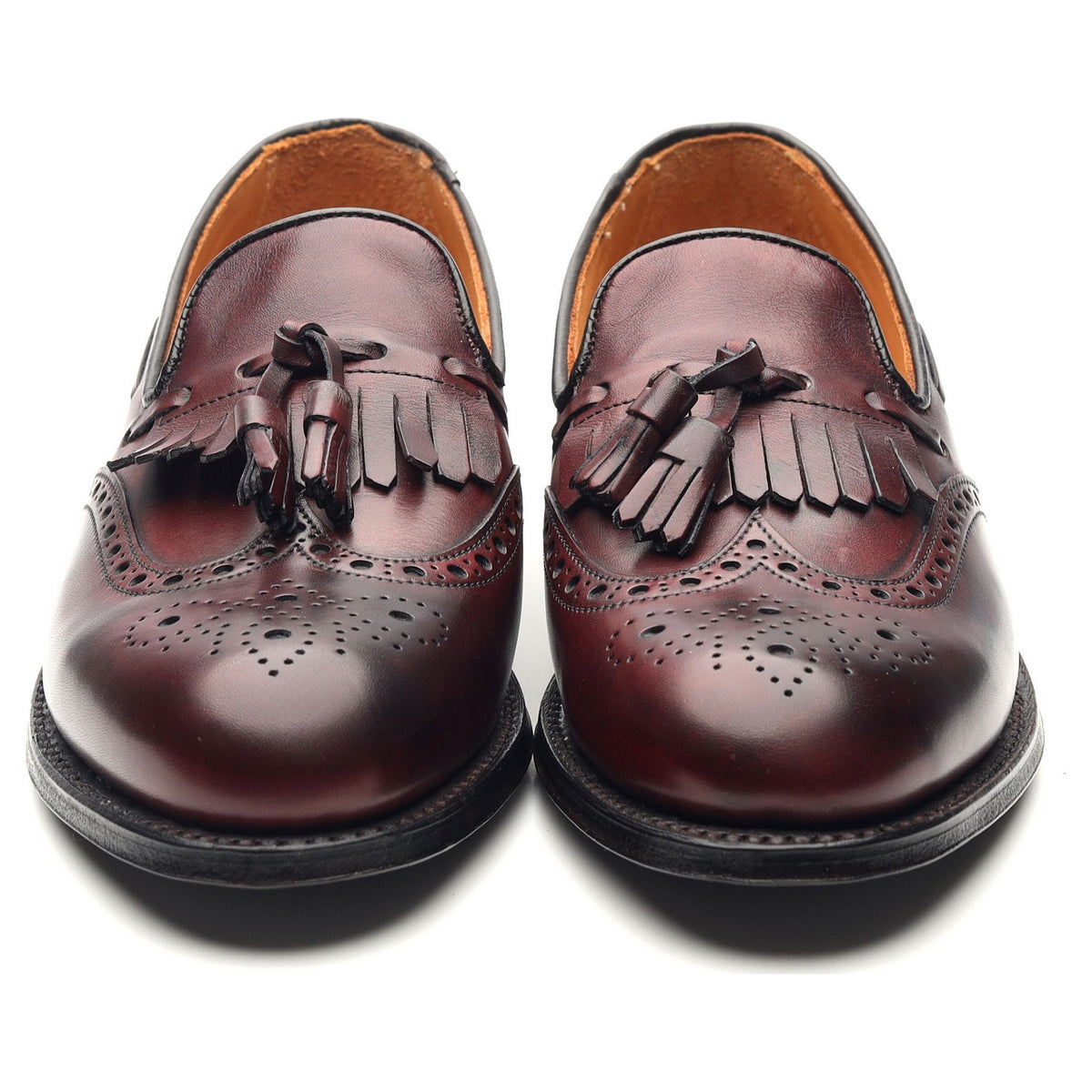 Women&#39;s &#39;Brooke&#39; Burgundy Leather Tassel Loafers UK 3.5 D