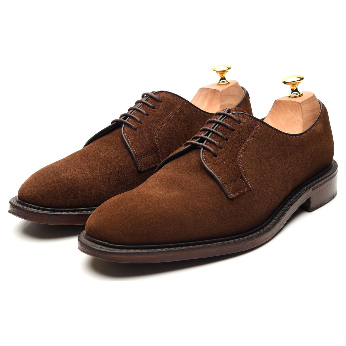 1880 'Perth' Brown Suede Derby UK 10 F - Abbot's Shoes