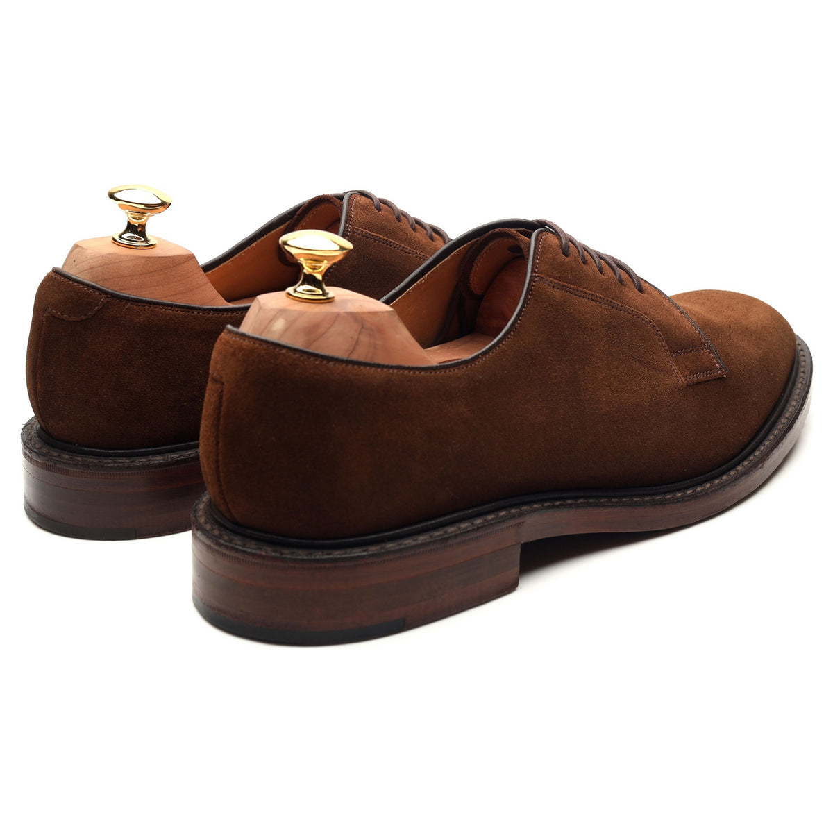 1880 'Perth' Brown Suede Derby UK 10 F - Abbot's Shoes